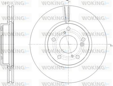 Woking D62112.10 - Тормозной диск autospares.lv