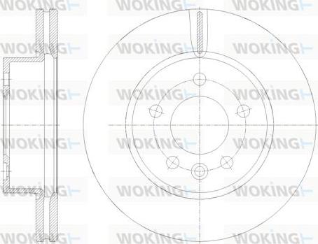 Woking D62117.10 - Тормозной диск autospares.lv