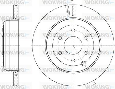 Woking D62135.10 - Тормозной диск autospares.lv