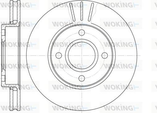 Woking D6213.10 - Тормозной диск autospares.lv