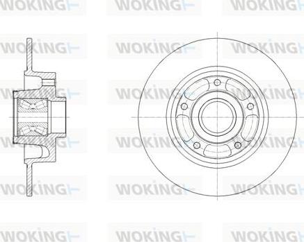 Woking D62138.00 - Тормозной диск autospares.lv