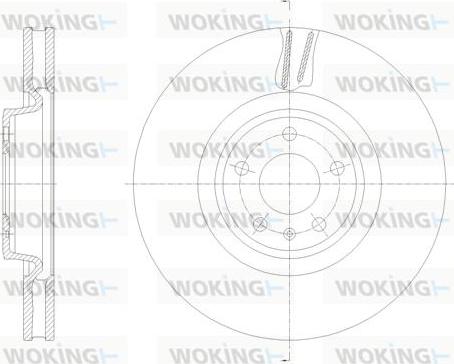 Woking D62133.10 - Тормозной диск autospares.lv