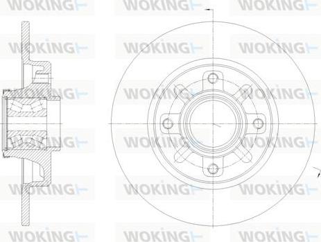 Woking D62137.00 - Тормозной диск autospares.lv