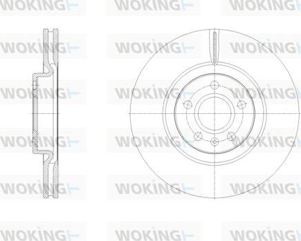 Woking D62129.10 - Тормозной диск autospares.lv