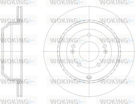 Woking D62123.10 - Тормозной диск autospares.lv