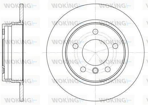 Woking D6284.00 - Тормозной диск autospares.lv