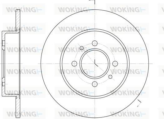 Woking D6239.00 - Тормозной диск autospares.lv