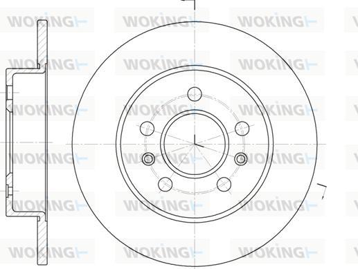 Woking D6239.02 - Тормозной диск autospares.lv