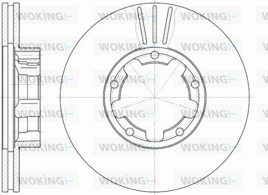 Woking D6234.11 - Тормозной диск autospares.lv