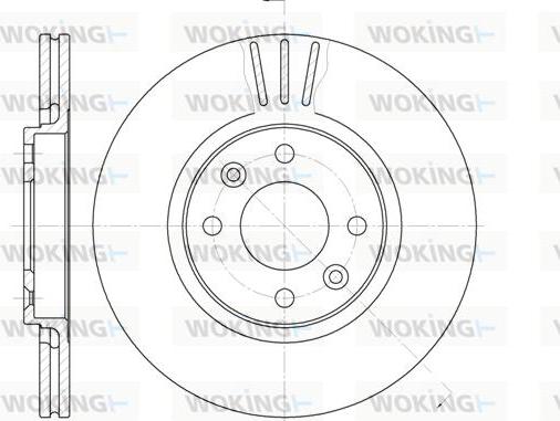 Woking D6236.10 - Тормозной диск autospares.lv