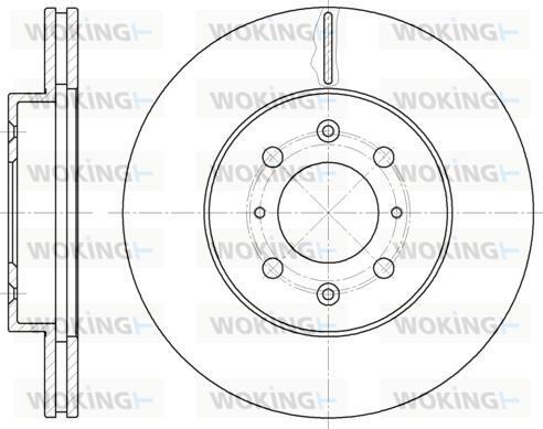 Woking D6224.10 - Тормозной диск autospares.lv