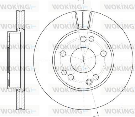 Woking D6228.10 - Тормозной диск autospares.lv