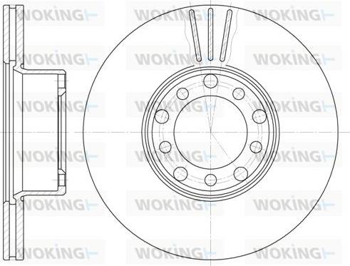 Woking D6274.10 - Тормозной диск autospares.lv