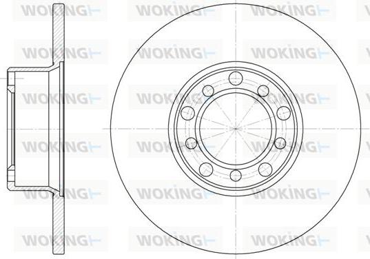 Woking D6272.00 - Тормозной диск autospares.lv