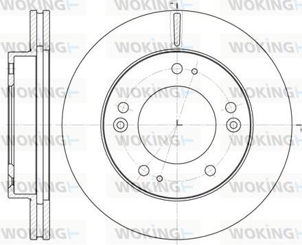 Woking D6790.10 - Тормозной диск autospares.lv