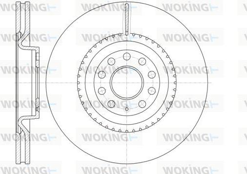 Woking D6791.10 - Тормозной диск autospares.lv