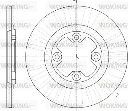Woking D6792.10 - Тормозной диск autospares.lv
