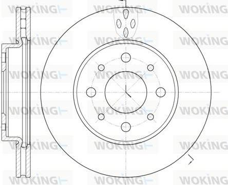 Woking D6745.10 - Тормозной диск autospares.lv