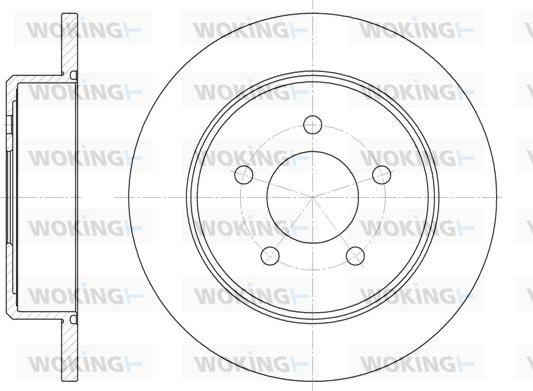 Woking D6746.00 - Тормозной диск autospares.lv