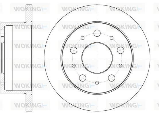 Woking D6741.00 - Тормозной диск autospares.lv