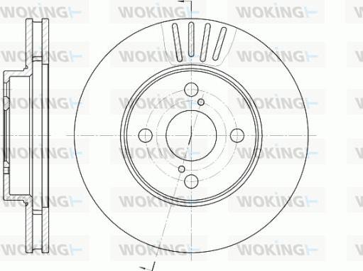 Woking D6742.10 - Тормозной диск autospares.lv