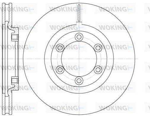 Woking D6754.10 - Тормозной диск autospares.lv