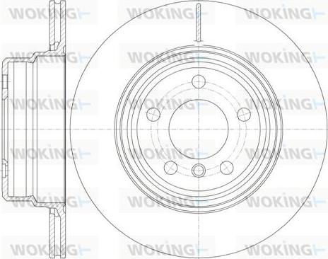 Woking D6755.10 - Тормозной диск autospares.lv