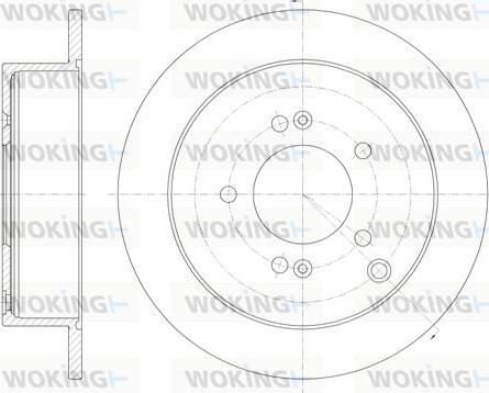 Woking D6756.00 - Тормозной диск autospares.lv