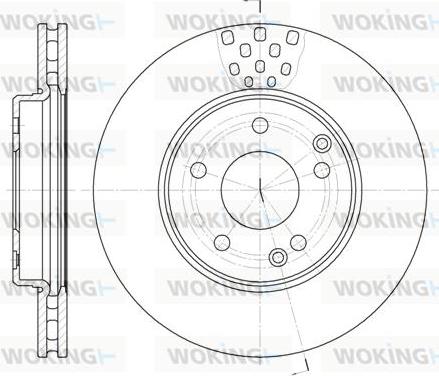 Woking D6751.10 - Тормозной диск autospares.lv