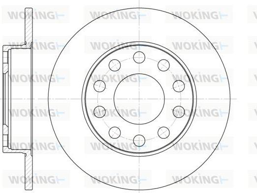 Woking D6753.00 - Тормозной диск autospares.lv