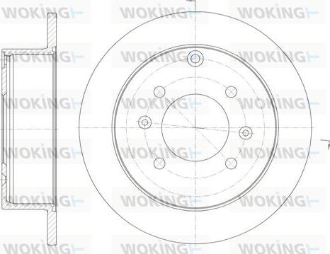 Woking D6757.00 - Тормозной диск autospares.lv