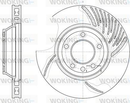 Woking D6769.10 - Тормозной диск autospares.lv