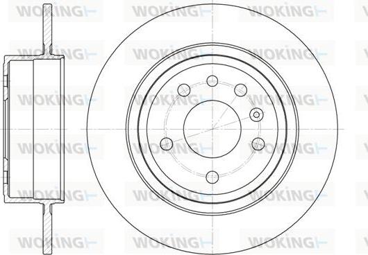 Woking D6764.00 - Тормозной диск autospares.lv