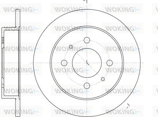 Woking D6765.00 - Тормозной диск autospares.lv