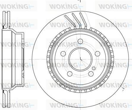 Woking D6760.10 - Тормозной диск autospares.lv