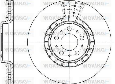 Woking D6768.10 - Тормозной диск autospares.lv