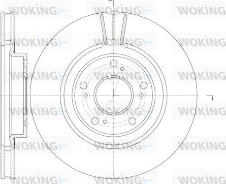 Woking D6763.10 - Тормозной диск autospares.lv