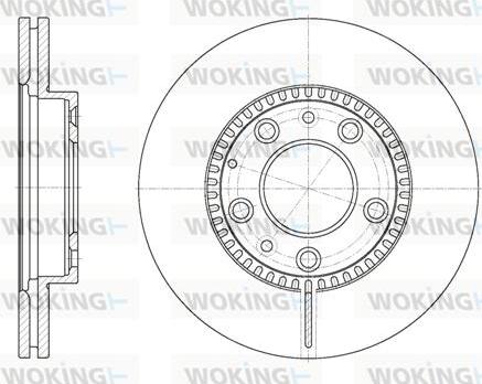 Woking D6767.10 - Тормозной диск autospares.lv