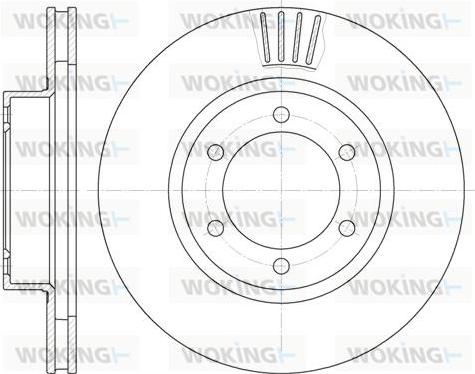 Woking D6706.10 - Тормозной диск autospares.lv