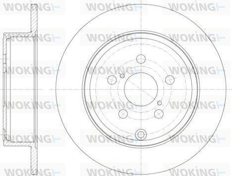 Woking D6700.00 - Тормозной диск autospares.lv