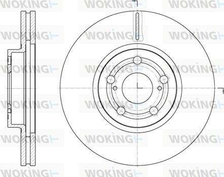 Woking D6701.10 - Тормозной диск autospares.lv