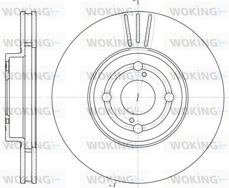 Woking D6703.10 - Тормозной диск autospares.lv