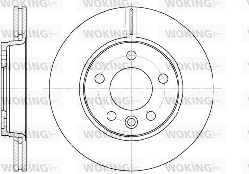 Woking D6707.10 - Тормозной диск autospares.lv