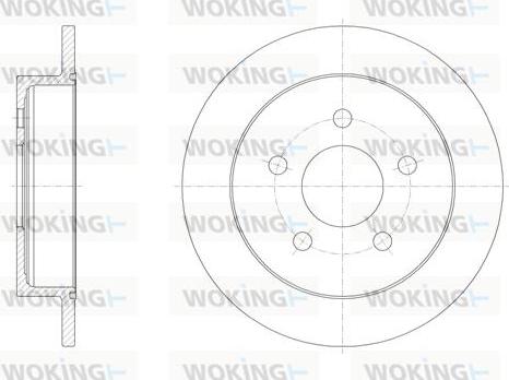 Woking D6719.00 - Тормозной диск autospares.lv