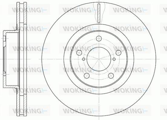 Woking D6715.10 - Тормозной диск autospares.lv