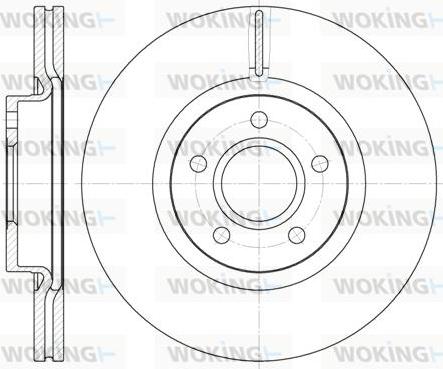Woking D6711.10 - Тормозной диск autospares.lv