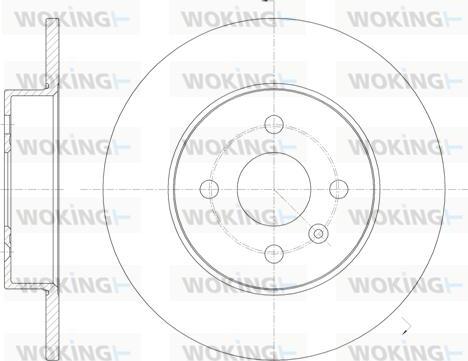 Woking D6789.00 - Тормозной диск autospares.lv