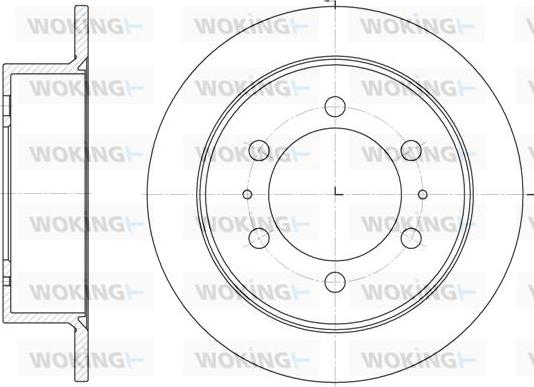 Woking D6784.00 - Тормозной диск autospares.lv