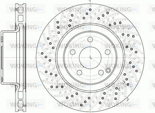 Woking D6780.10 - Тормозной диск autospares.lv