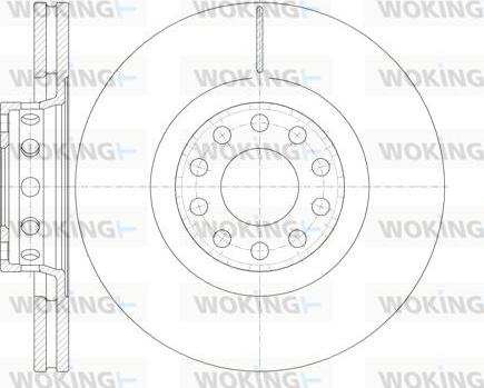 Woking D6781.10 - Тормозной диск autospares.lv